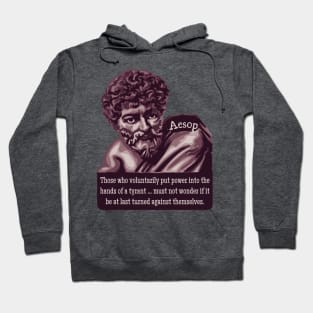 Aesop Portrait and Quote Hoodie